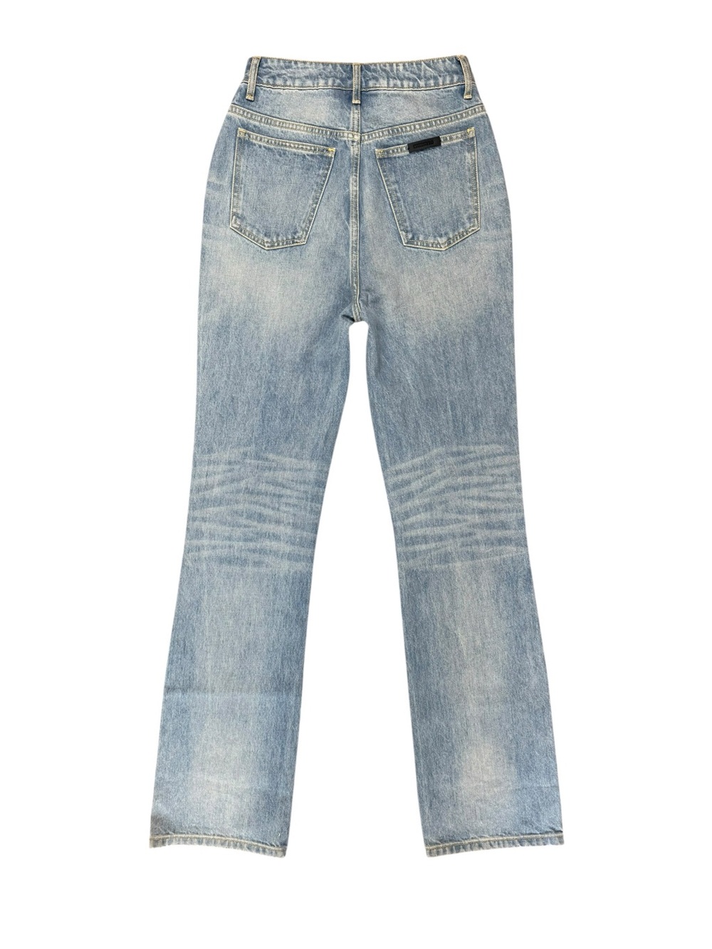 NWT Fear of God ESSENTIALS Straight Leg Jeans Classic Blue Size 26 - Picture 3 of 13
